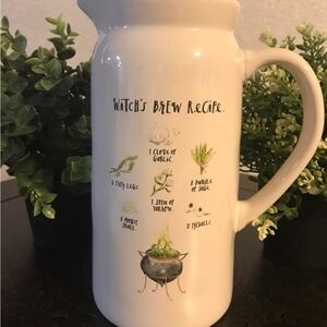 Rae Dunn Witch's Brew Recipe water Pitcher